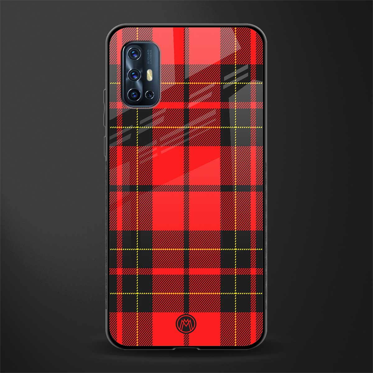 cozy red sweater glass case for vivo v17 image