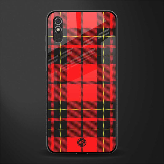 cozy red sweater glass case for redmi 9a image