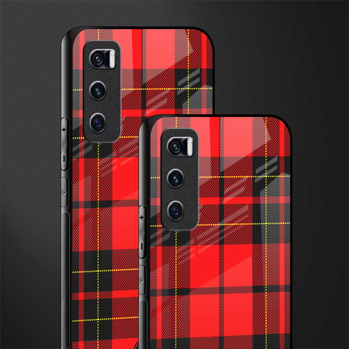 cozy red sweater glass case for vivo v20 se image-2
