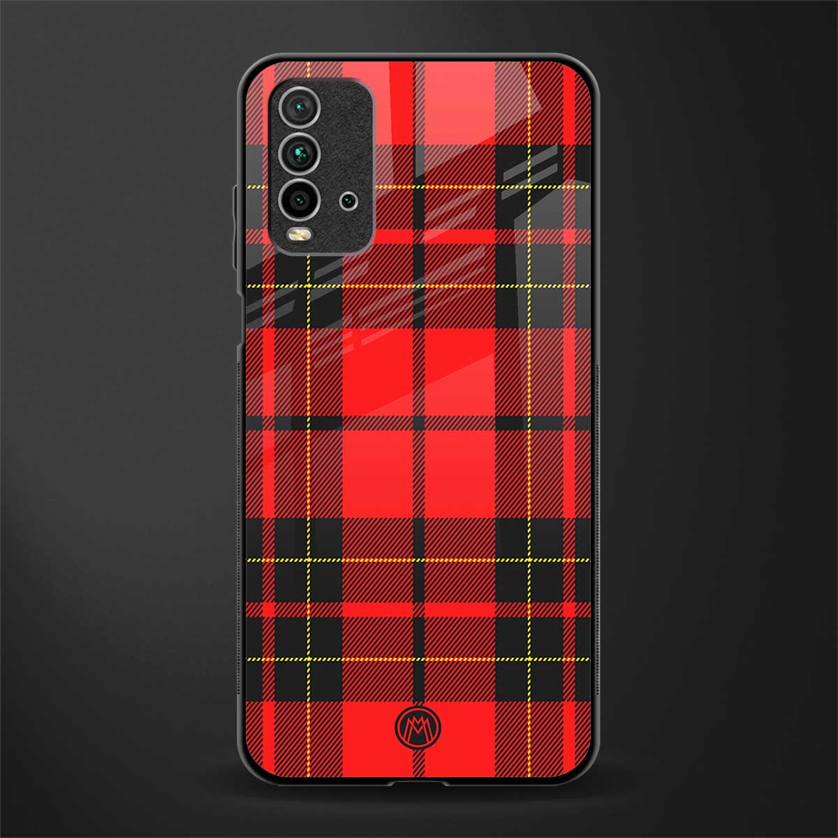 cozy red sweater glass case for redmi 9 power image