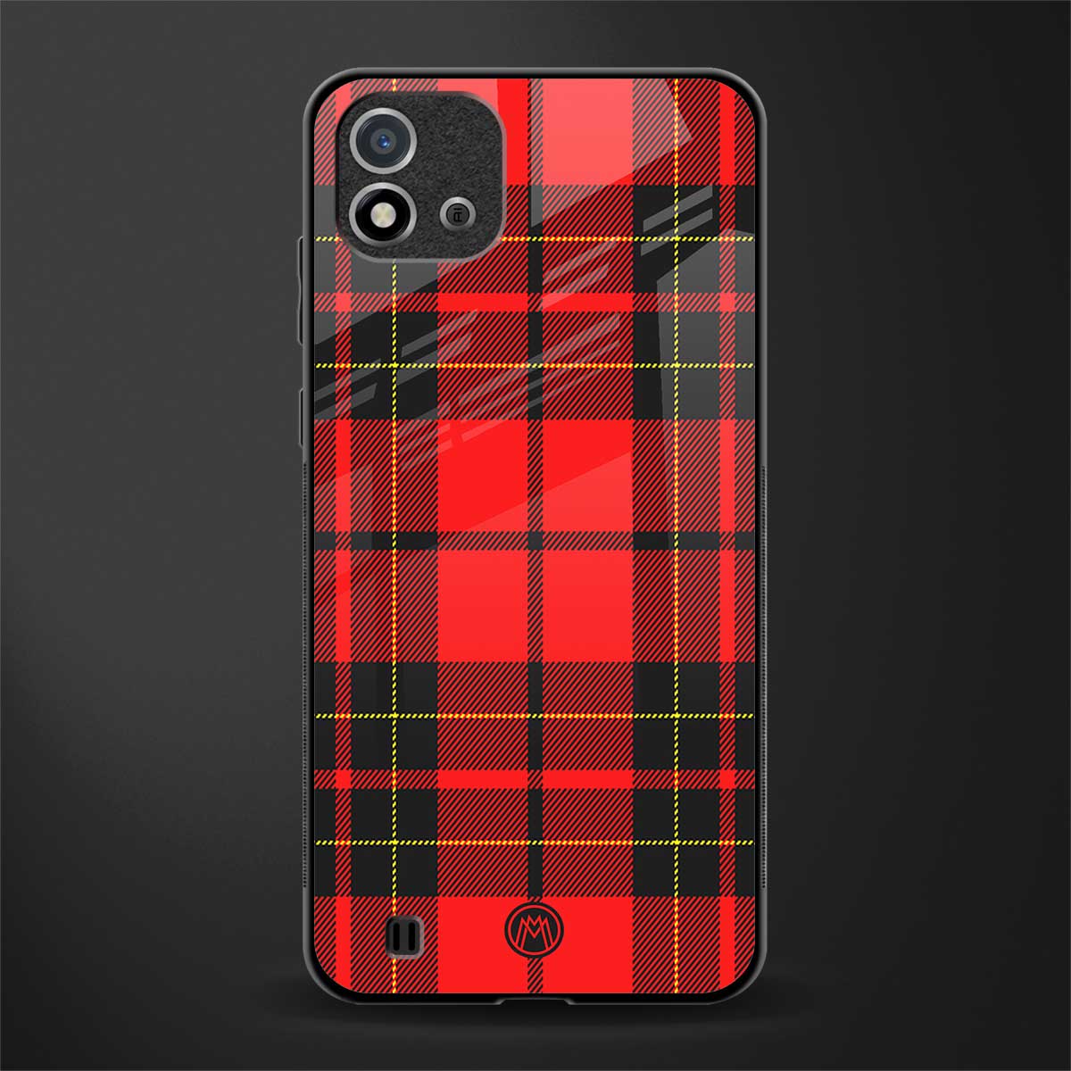 cozy red sweater glass case for realme c20 image