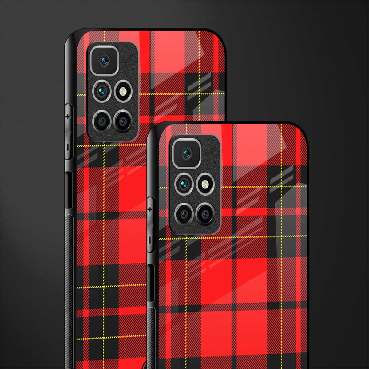cozy red sweater glass case for redmi 10 prime image-2