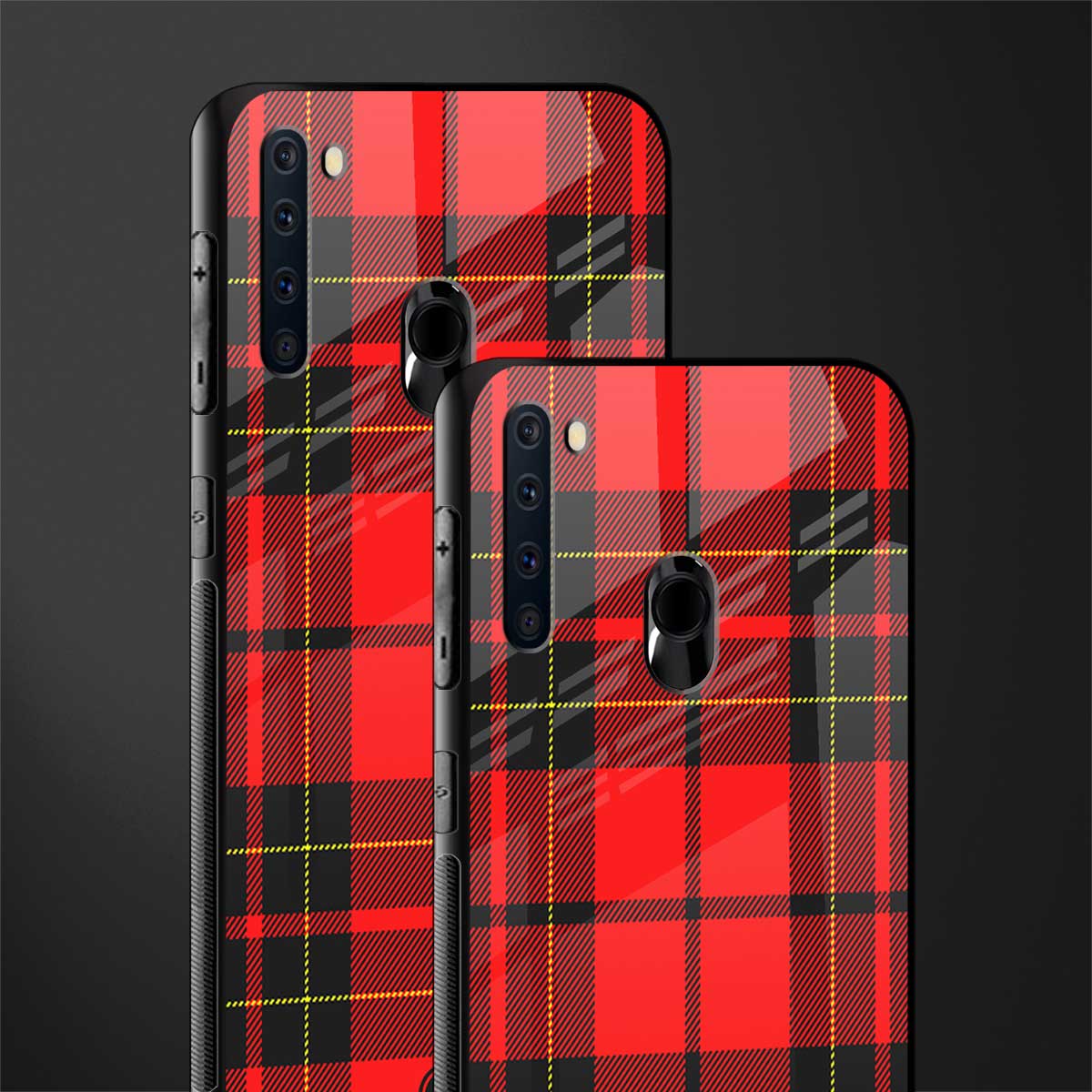 cozy red sweater glass case for samsung a21 image-2