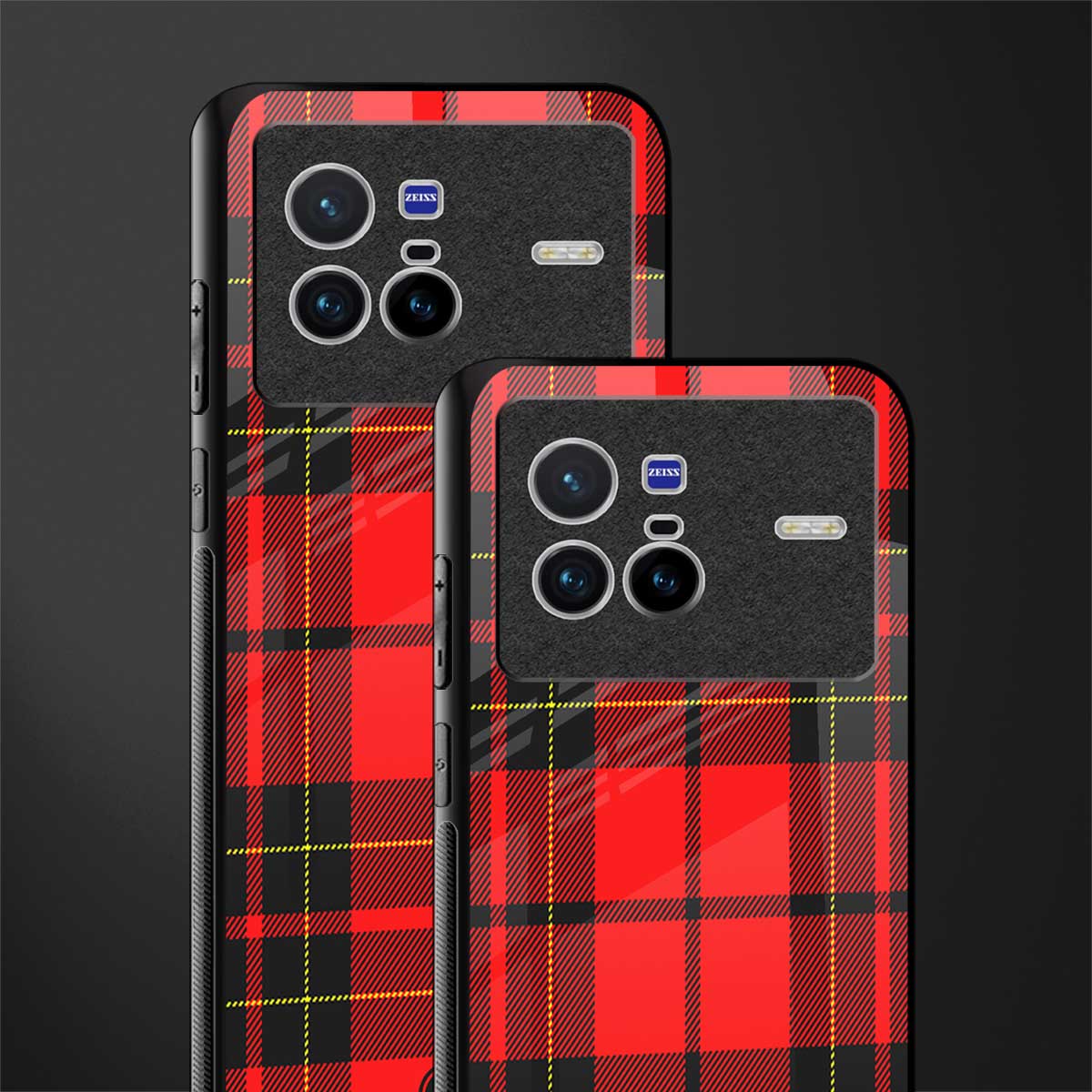 cozy red sweater glass case for vivo x80 image-2