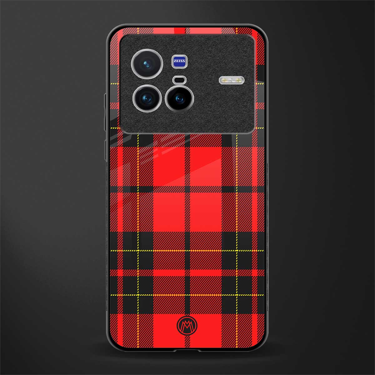 cozy red sweater glass case for vivo x80 image