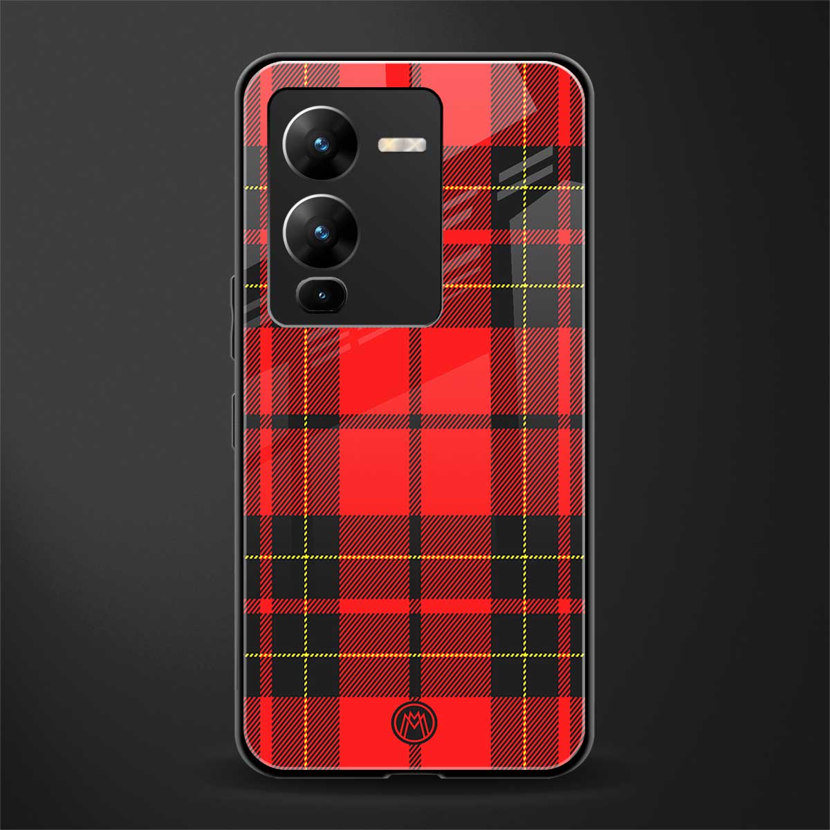 cozy red sweater back phone cover | glass case for vivo v25 pro 5g