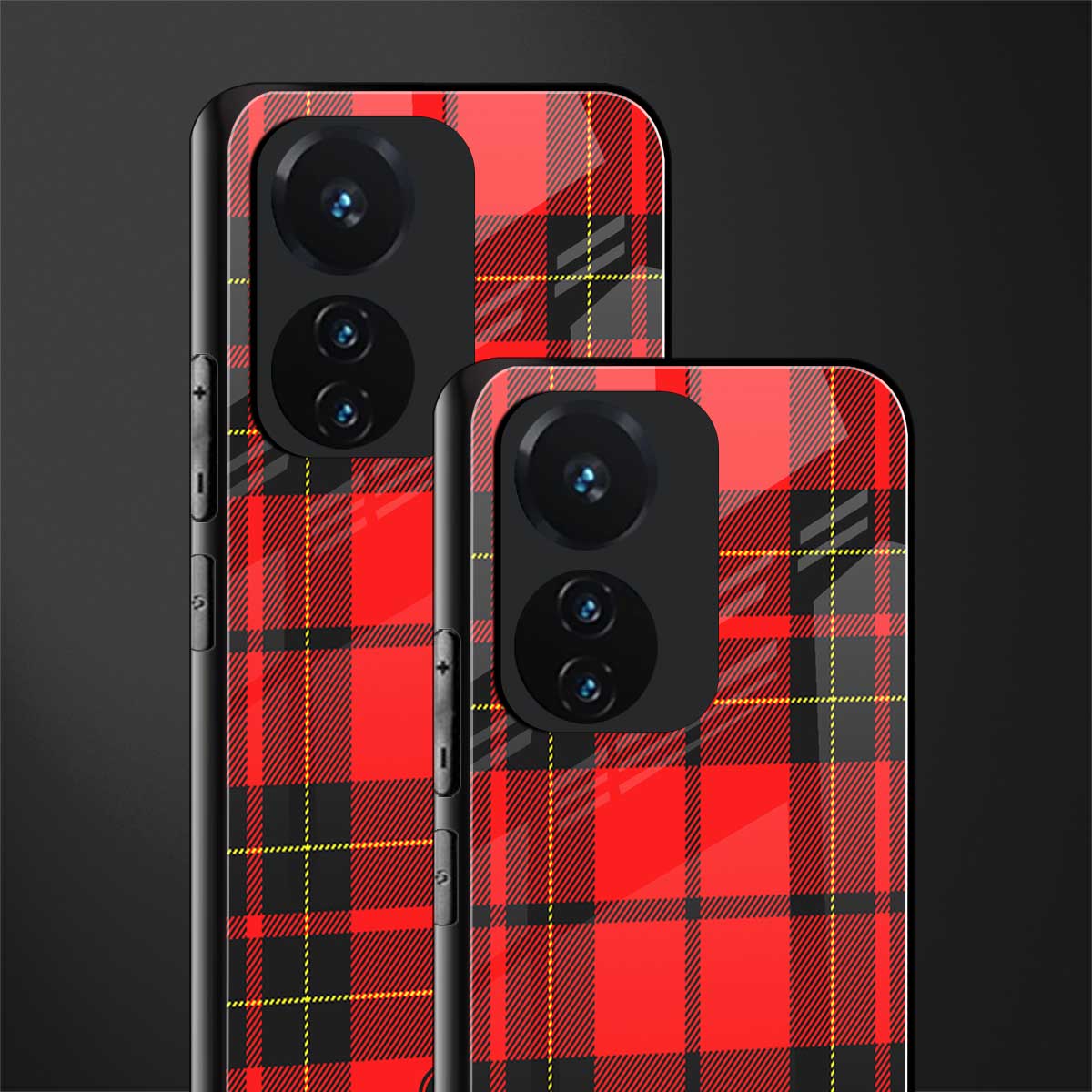 cozy red sweater back phone cover | glass case for vivo t1 44w 4g