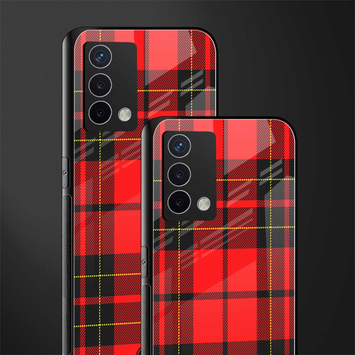 cozy red sweater back phone cover | glass case for oppo a74 4g