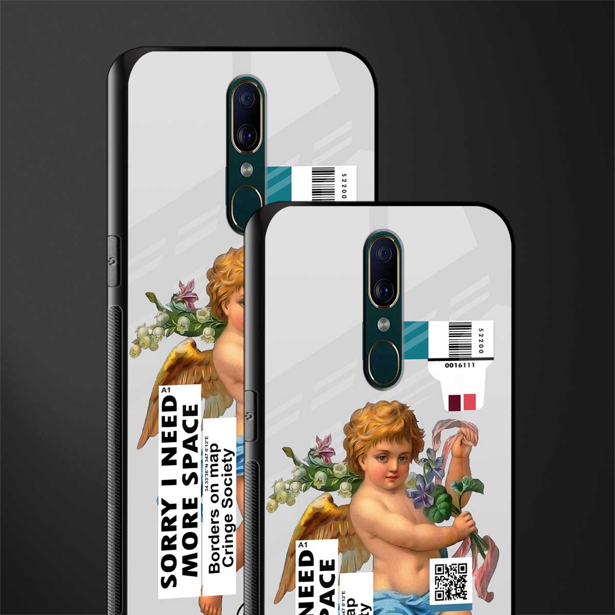 cringe society glass case for oppo a9 image-2