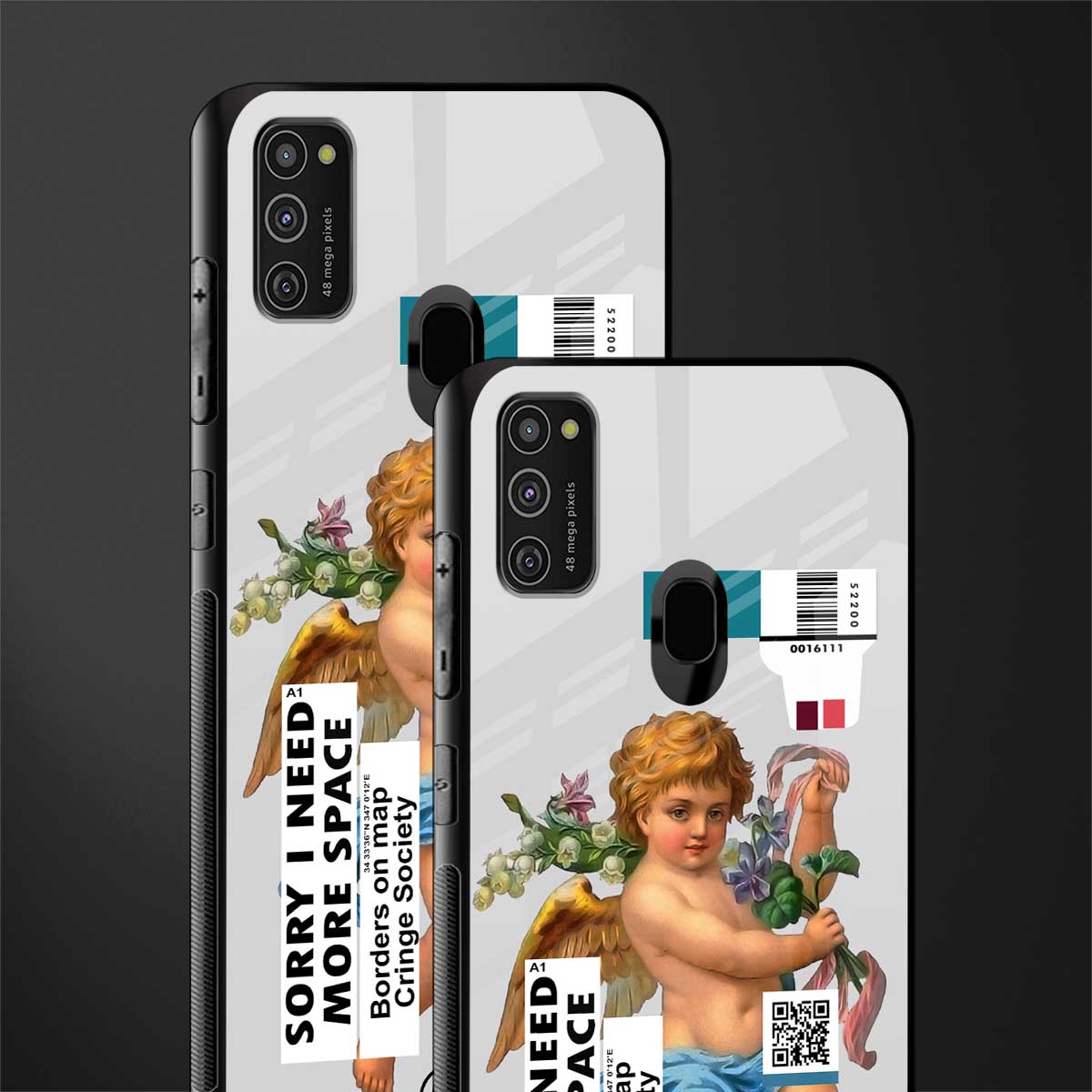 cringe society glass case for samsung galaxy m21 image-2