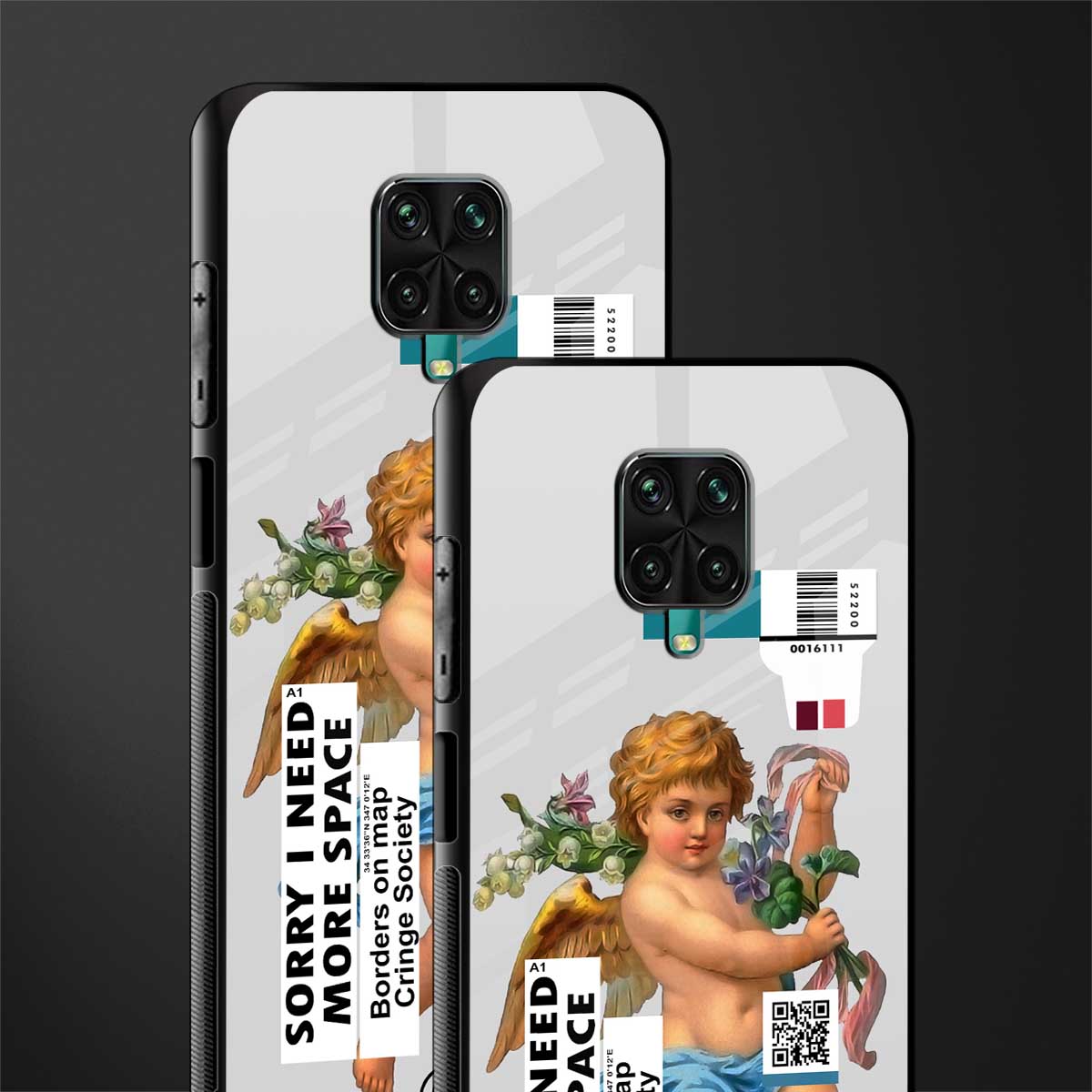 cringe society glass case for redmi note 9 pro max image-2