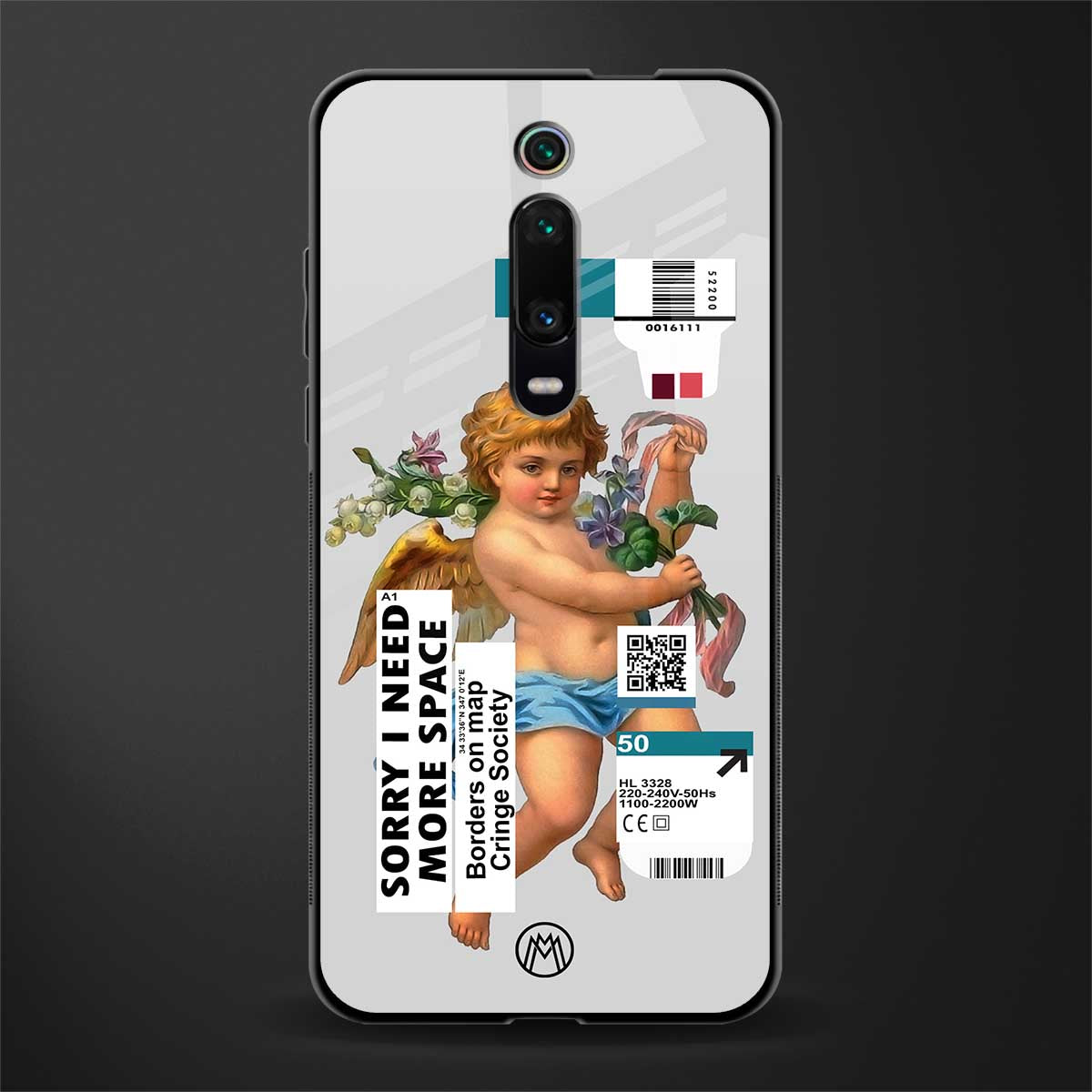 cringe society glass case for redmi k20 pro image