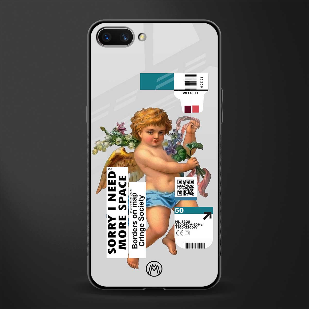 cringe society glass case for realme c1 image