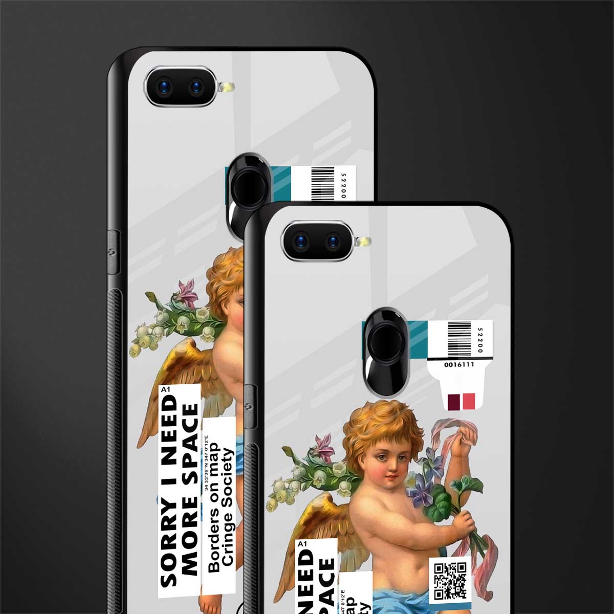 cringe society glass case for oppo a5s image-2