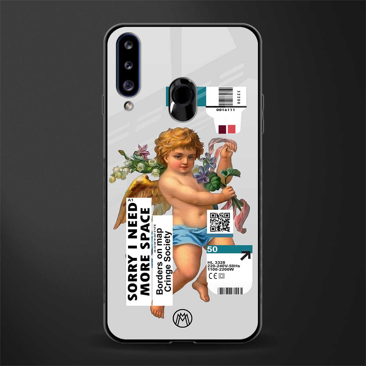 cringe society glass case for samsung galaxy a20s image