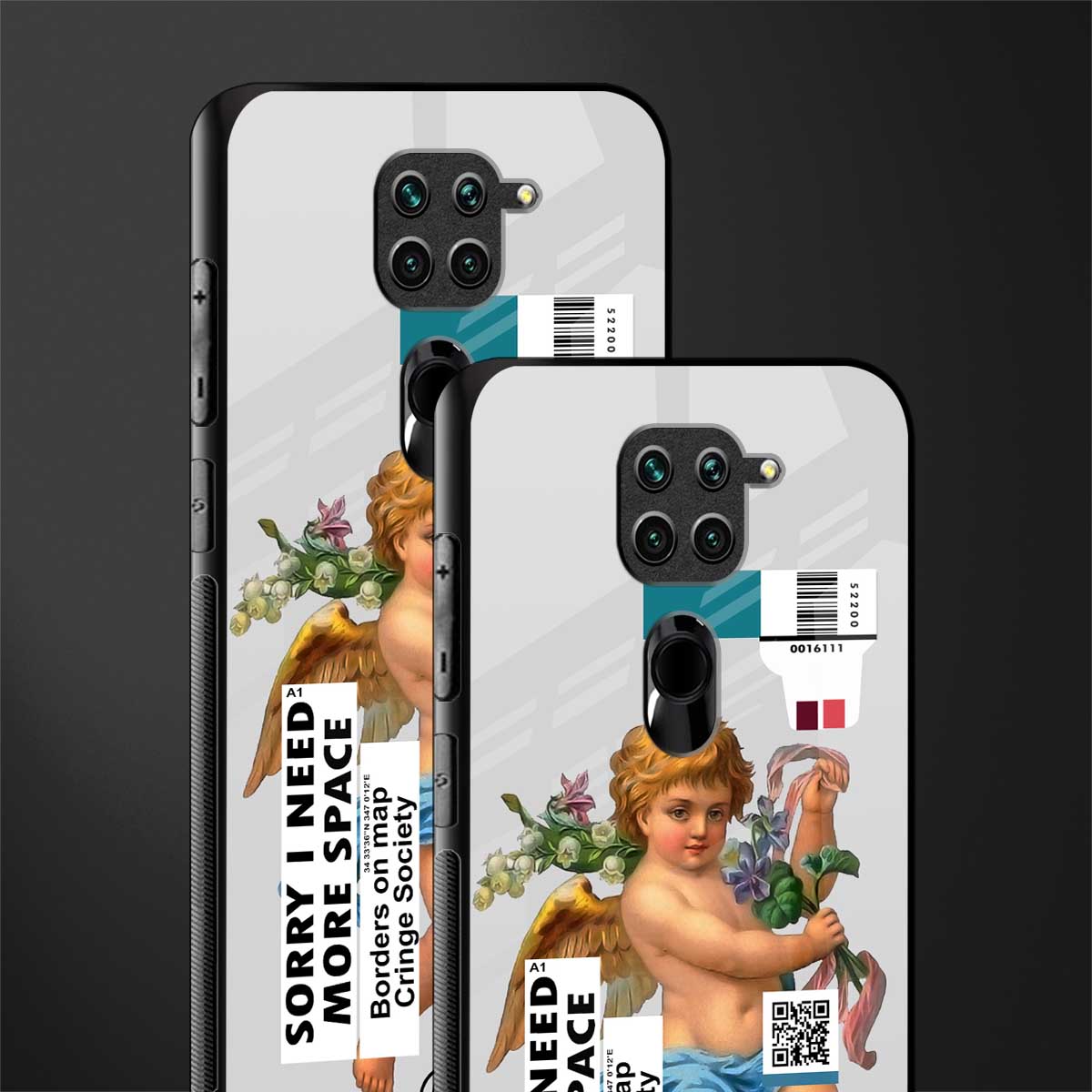 cringe society glass case for redmi note 9 image-2