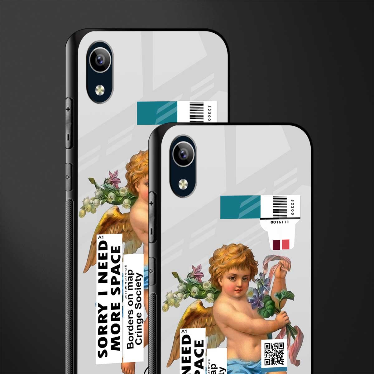 cringe society glass case for vivo y1s without fingerprint image-2