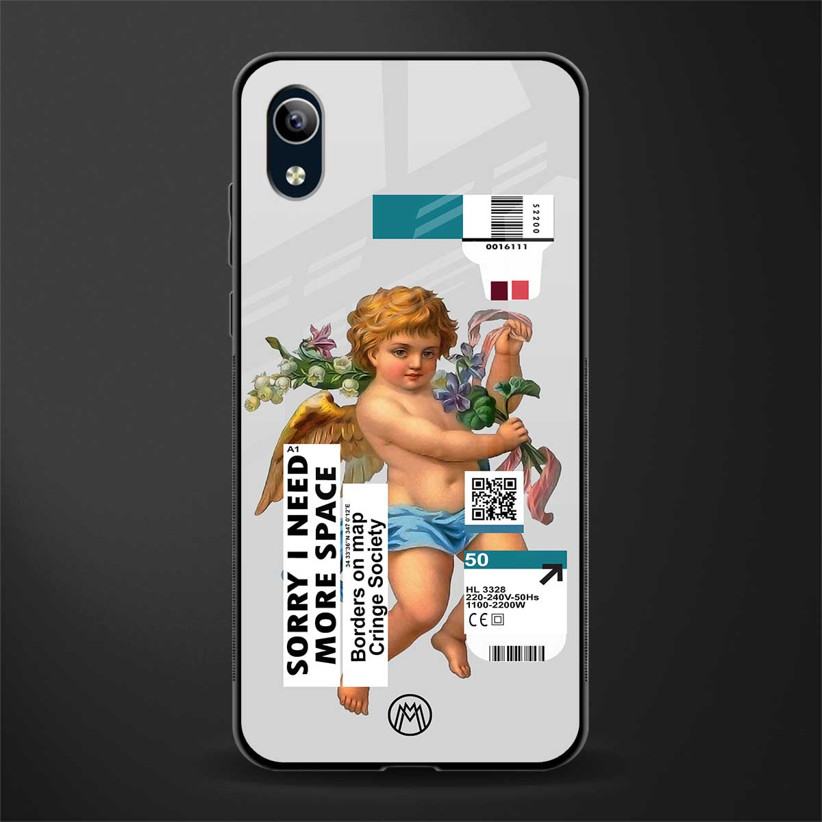 cringe society glass case for vivo y1s without fingerprint image