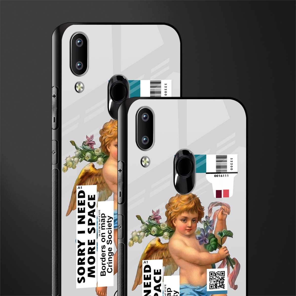 cringe society glass case for vivo y91 image-2