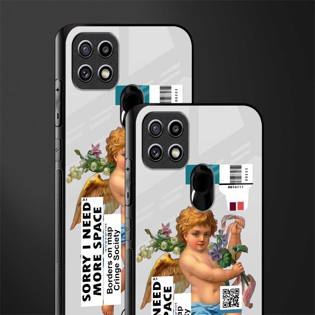 cringe society glass case for oppo a15 image-2