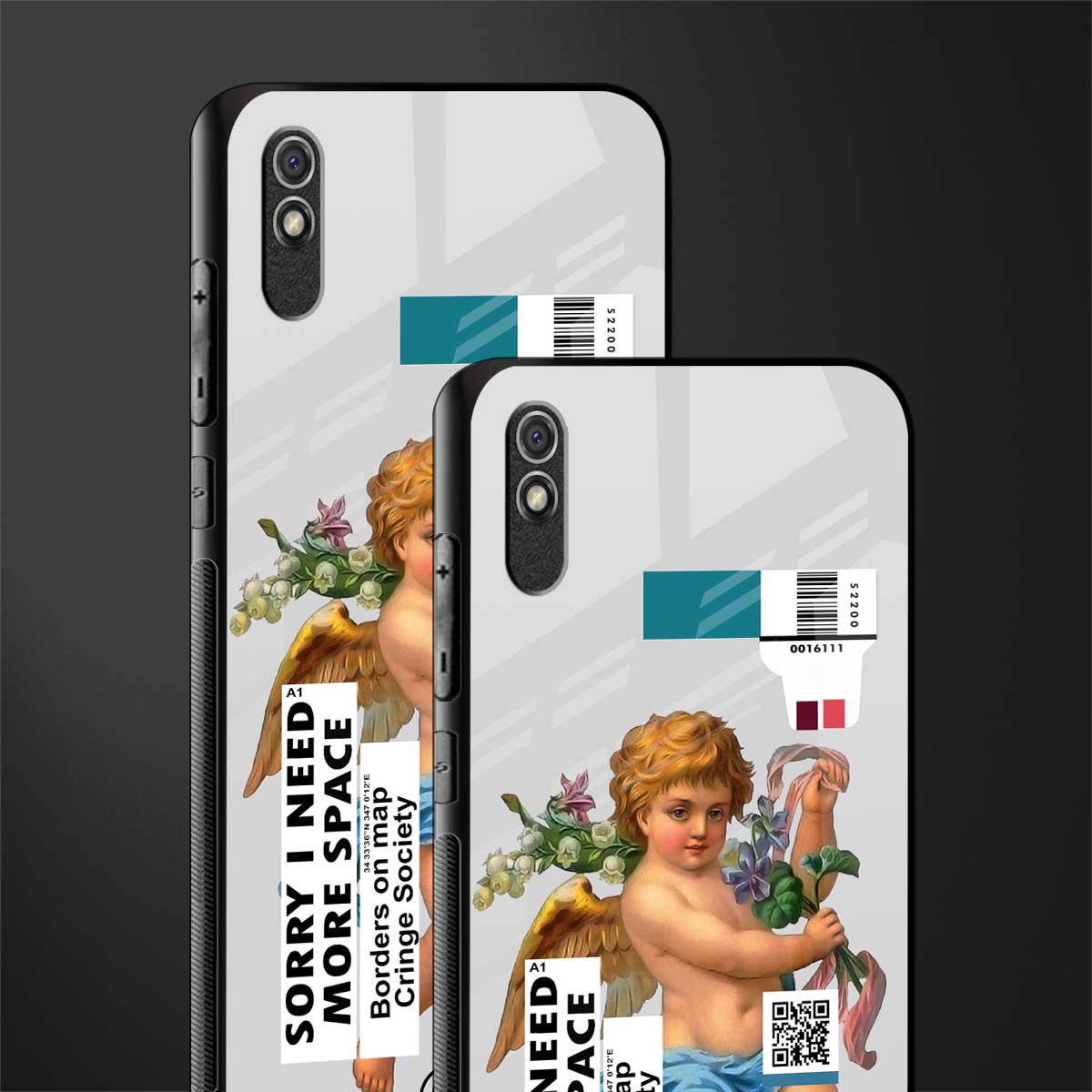 cringe society glass case for redmi 9a image-2