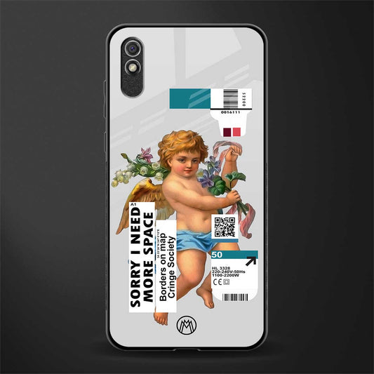cringe society glass case for redmi 9i image