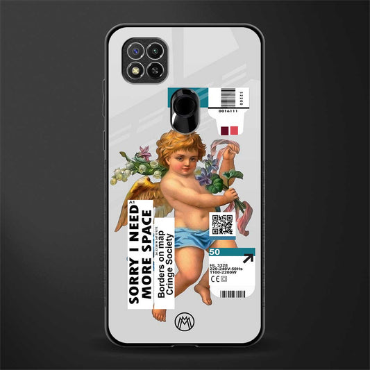 cringe society glass case for redmi 9 image