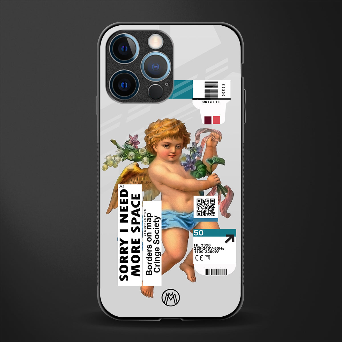 cringe society glass case for iphone 12 pro image