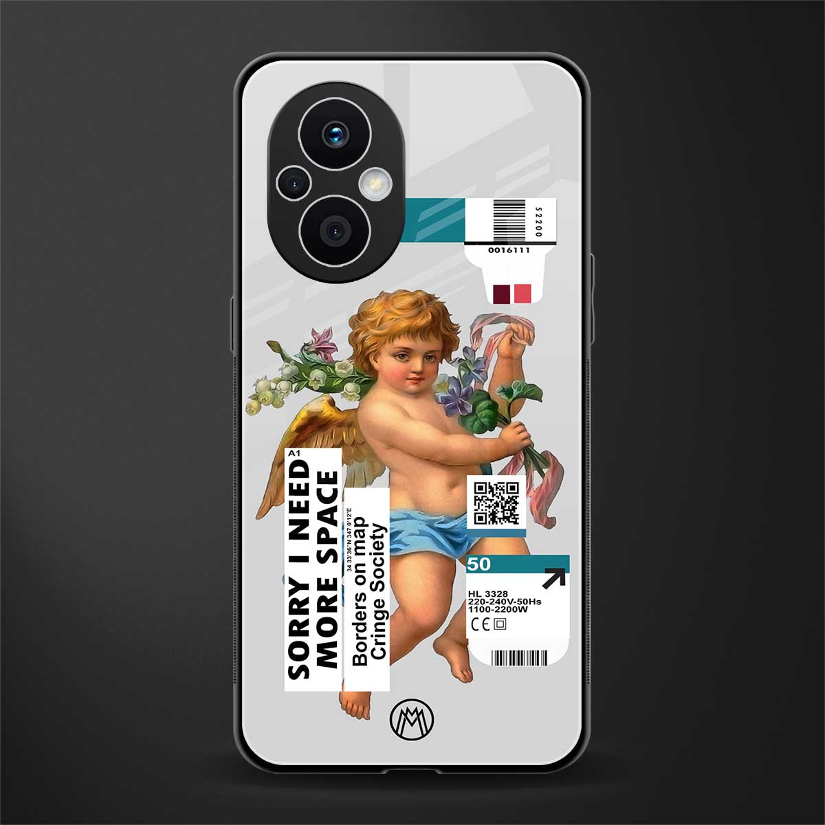 cringe society back phone cover | glass case for oppo f21 pro 5g