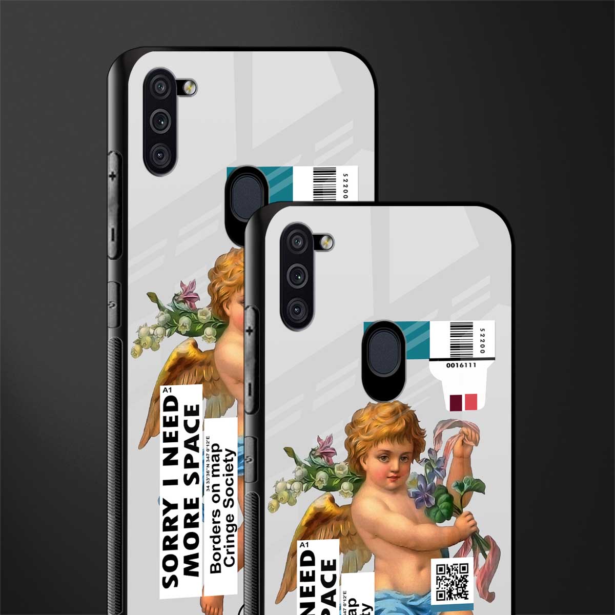 cringe society glass case for samsung a11 image-2
