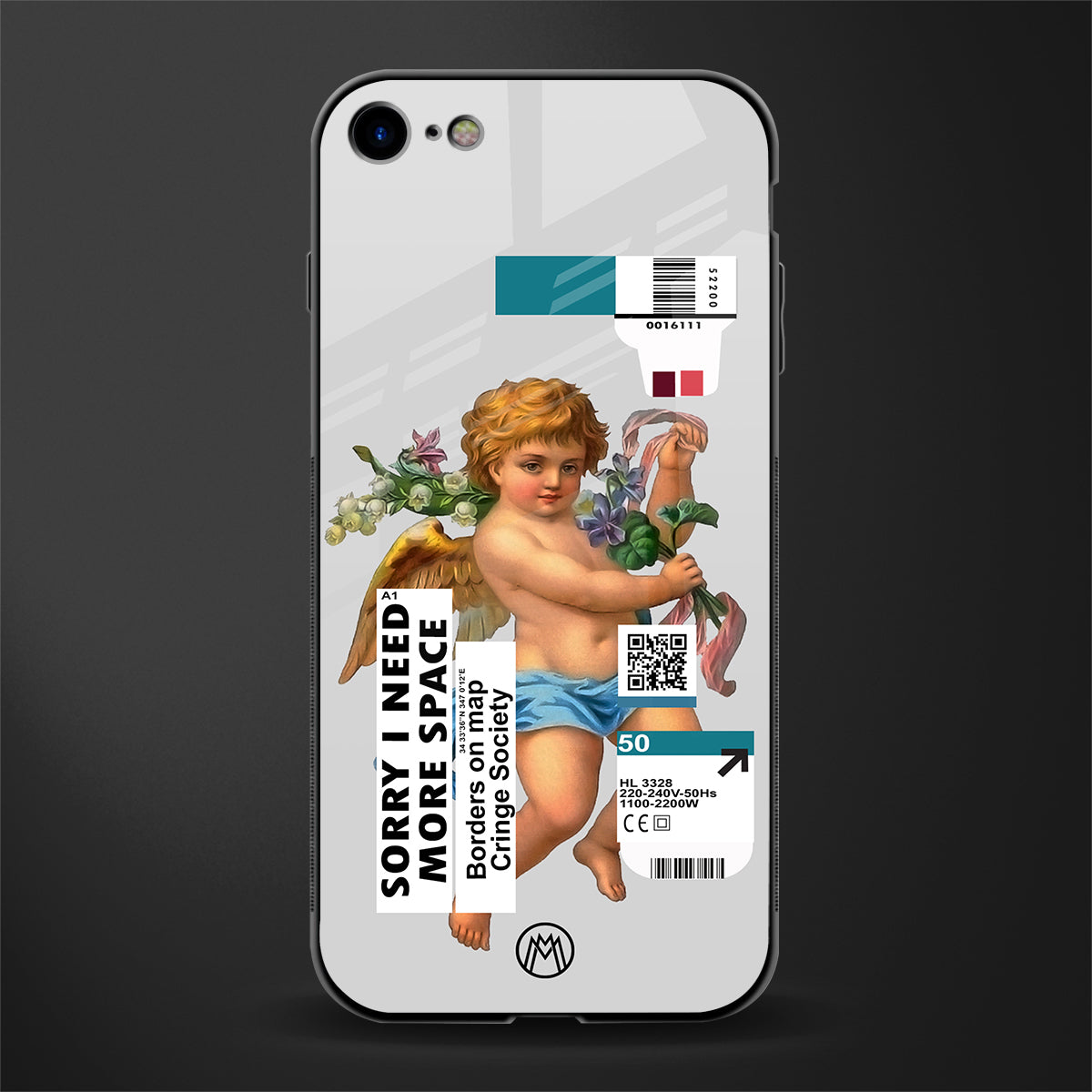 cringe society glass case for iphone se 2020 image