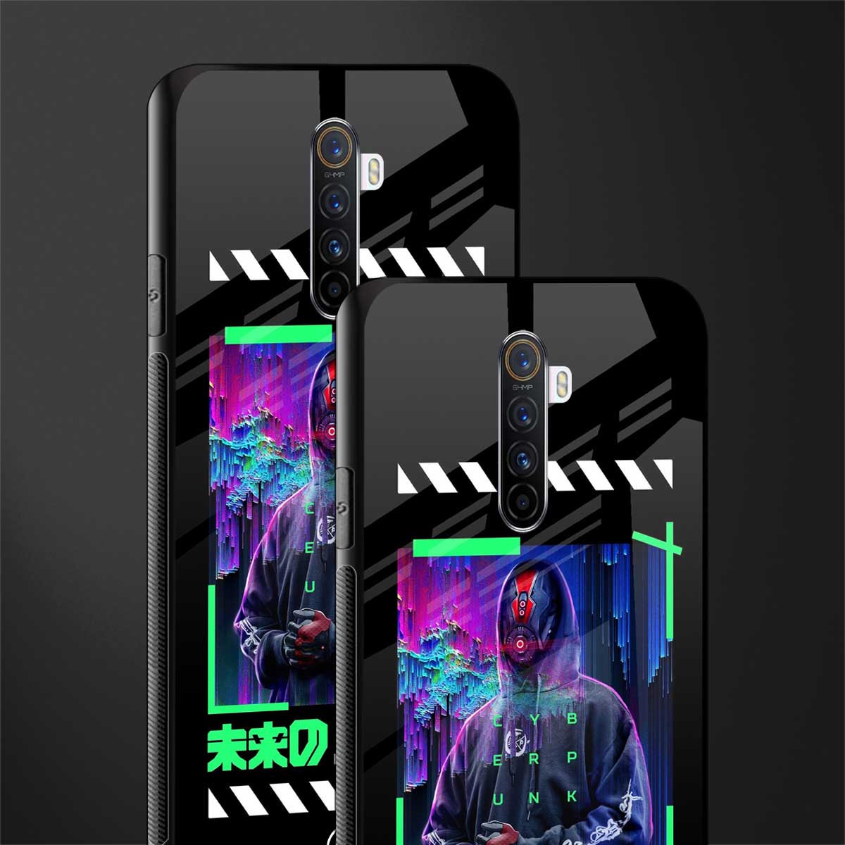 cyberpunk glass case for realme x2 pro image-2