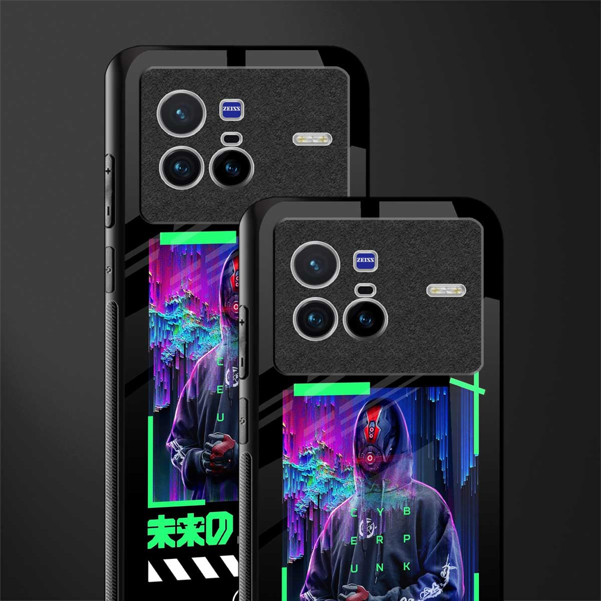 cyberpunk glass case for vivo x80 image-2