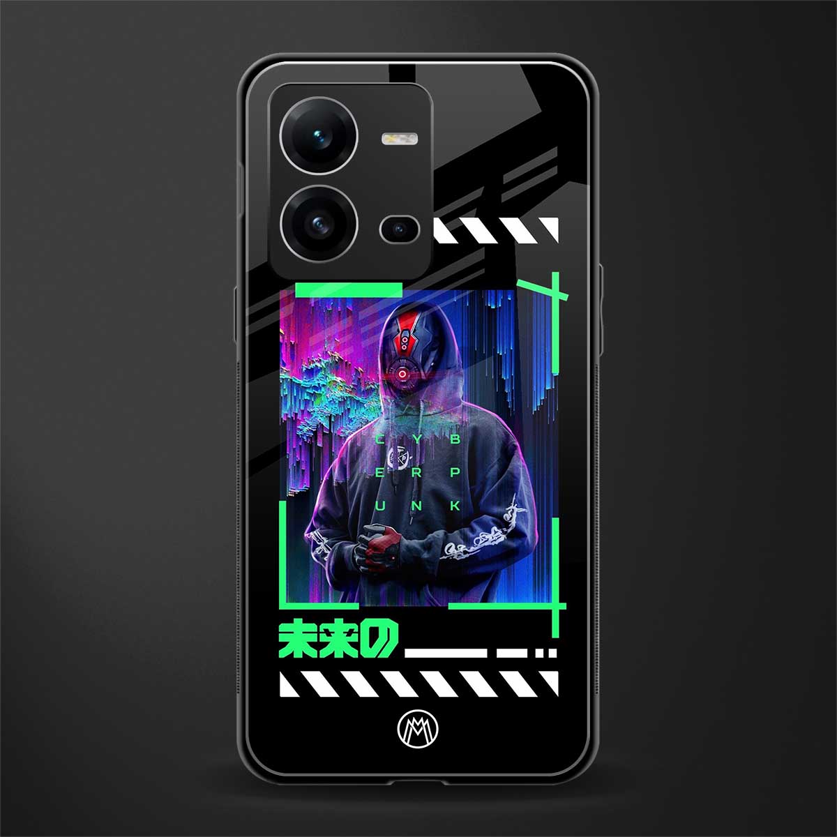cyberpunk back phone cover | glass case for vivo v25-5g