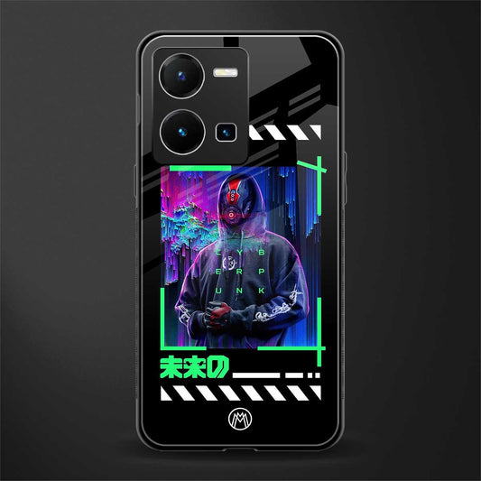 cyberpunk back phone cover | glass case for vivo y35 4g