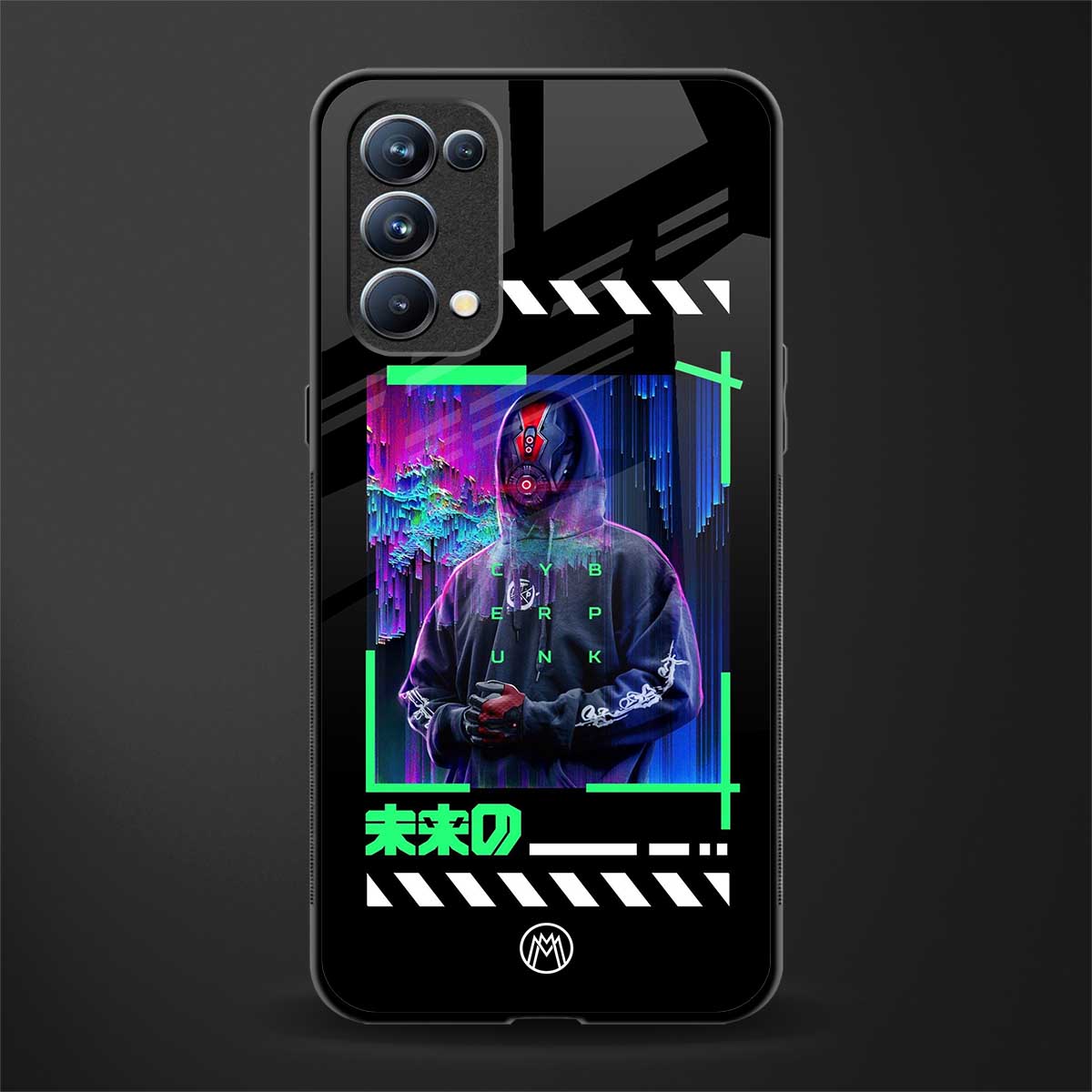 cyberpunk back phone cover | glass case for oppo reno 5