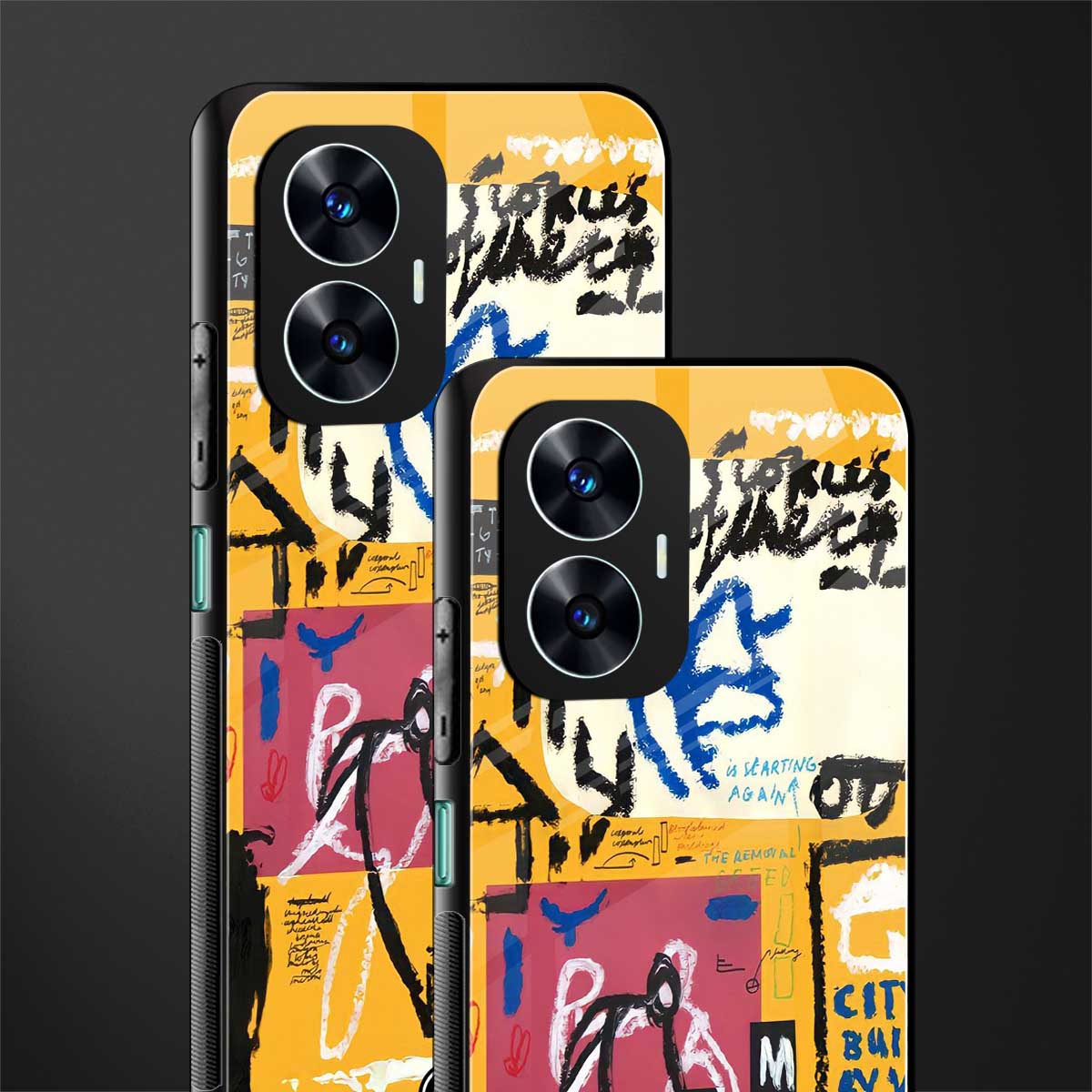 daily dose of motivation back phone cover | glass case for realme c55
