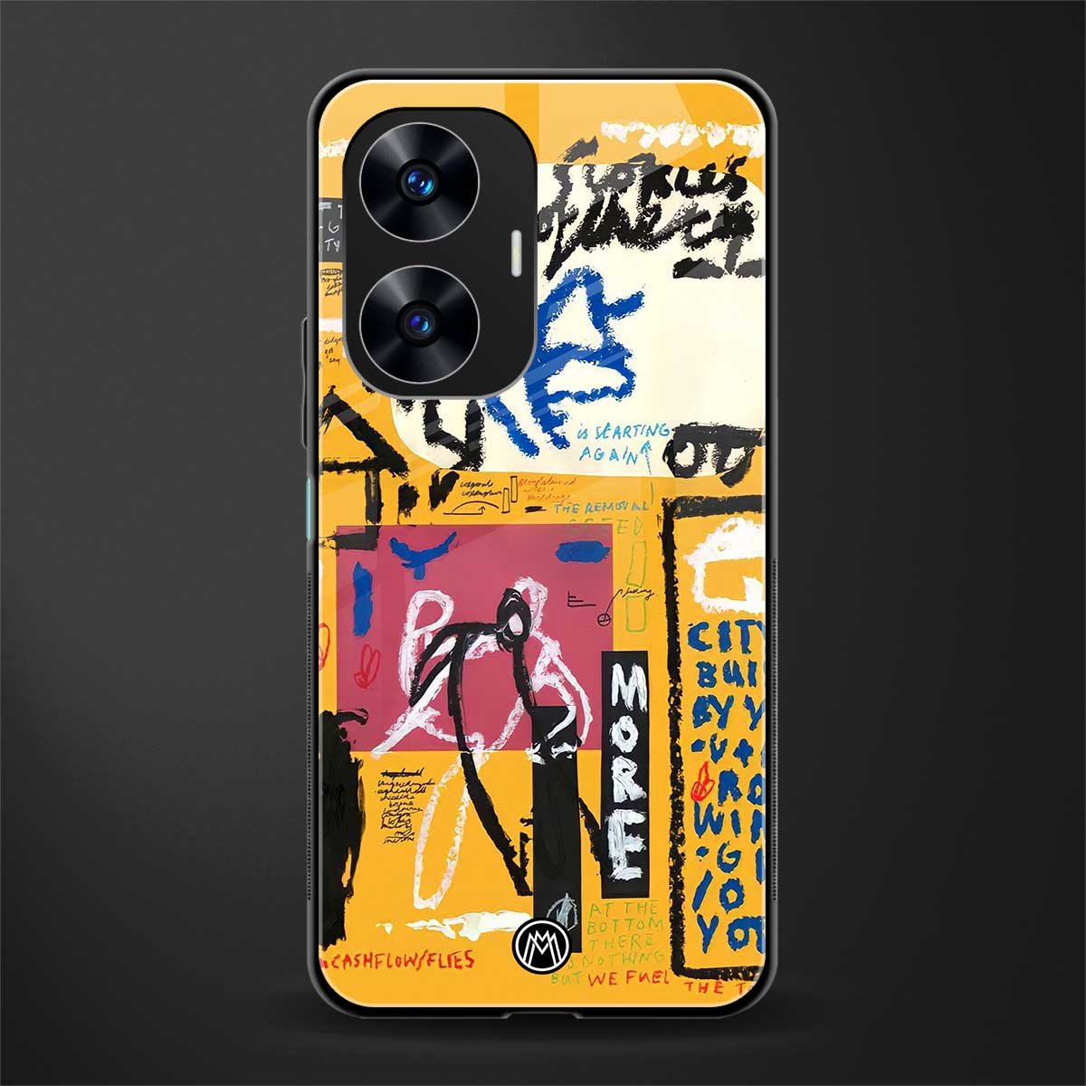 daily dose of motivation back phone cover | glass case for realme c55
