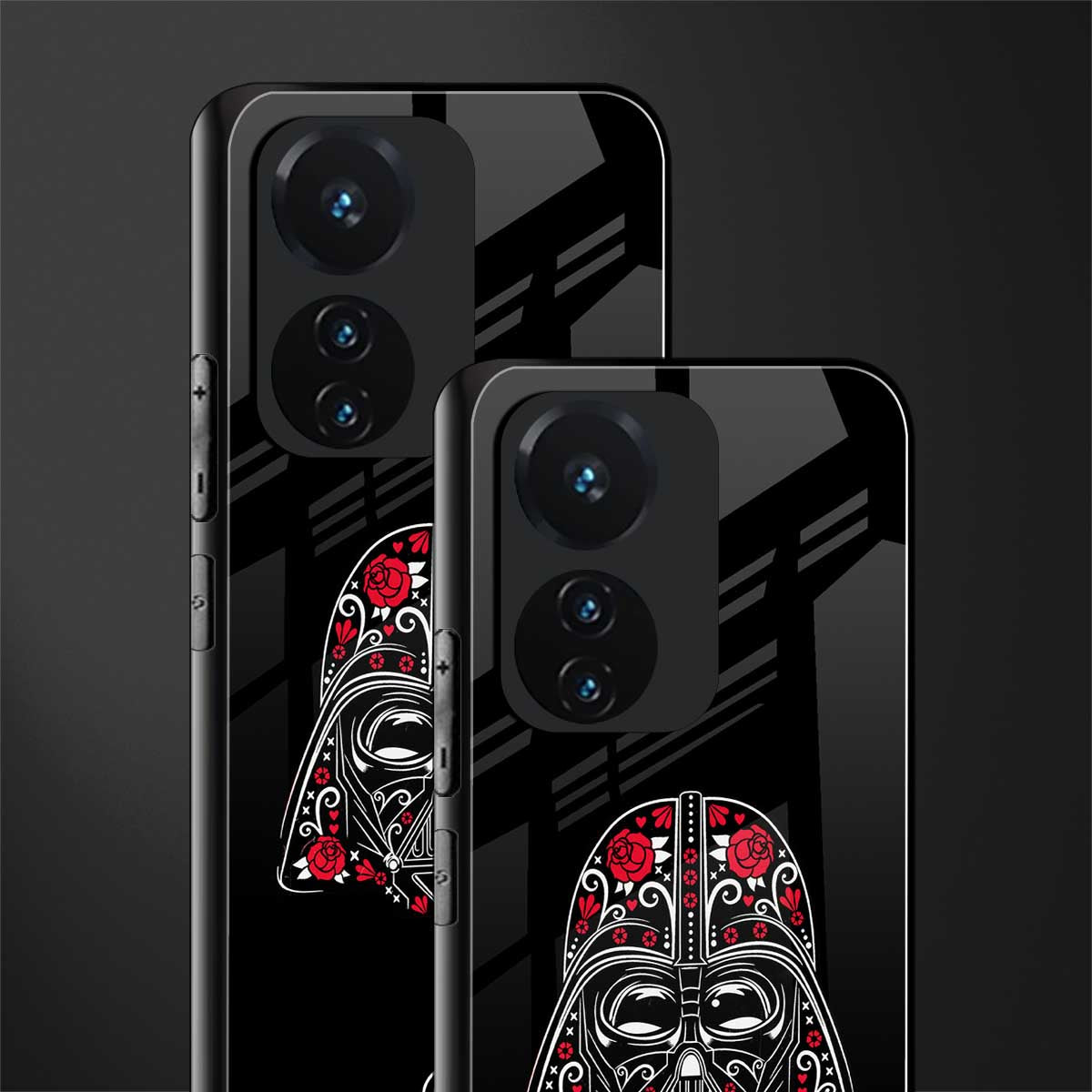 darth vader back phone cover | glass case for vivo t1 44w 4g