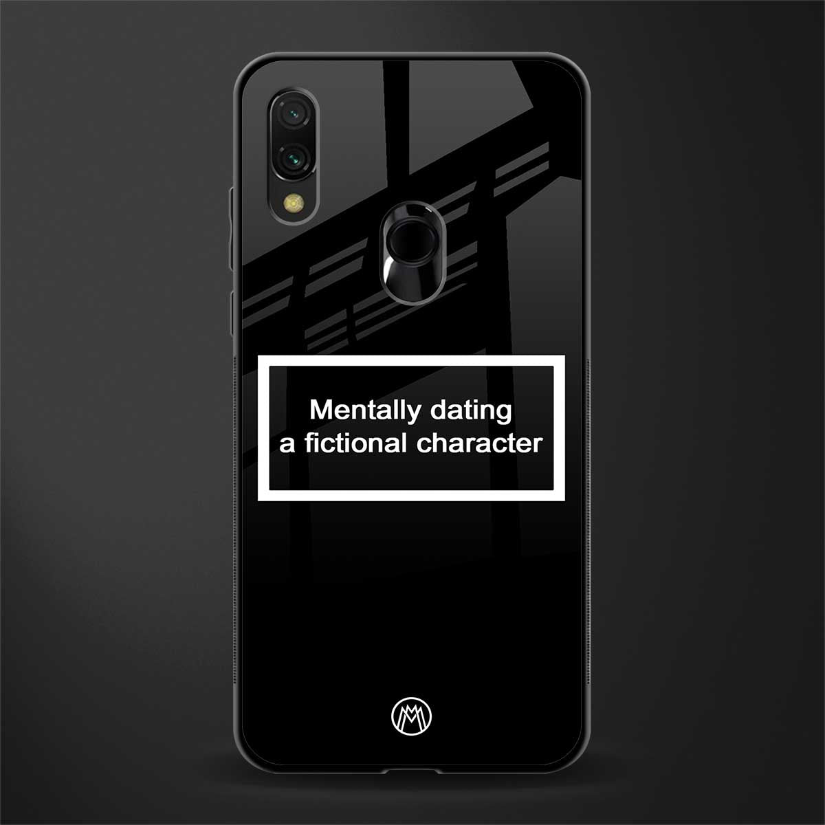 dating a fictional character black glass case for redmi y3 image