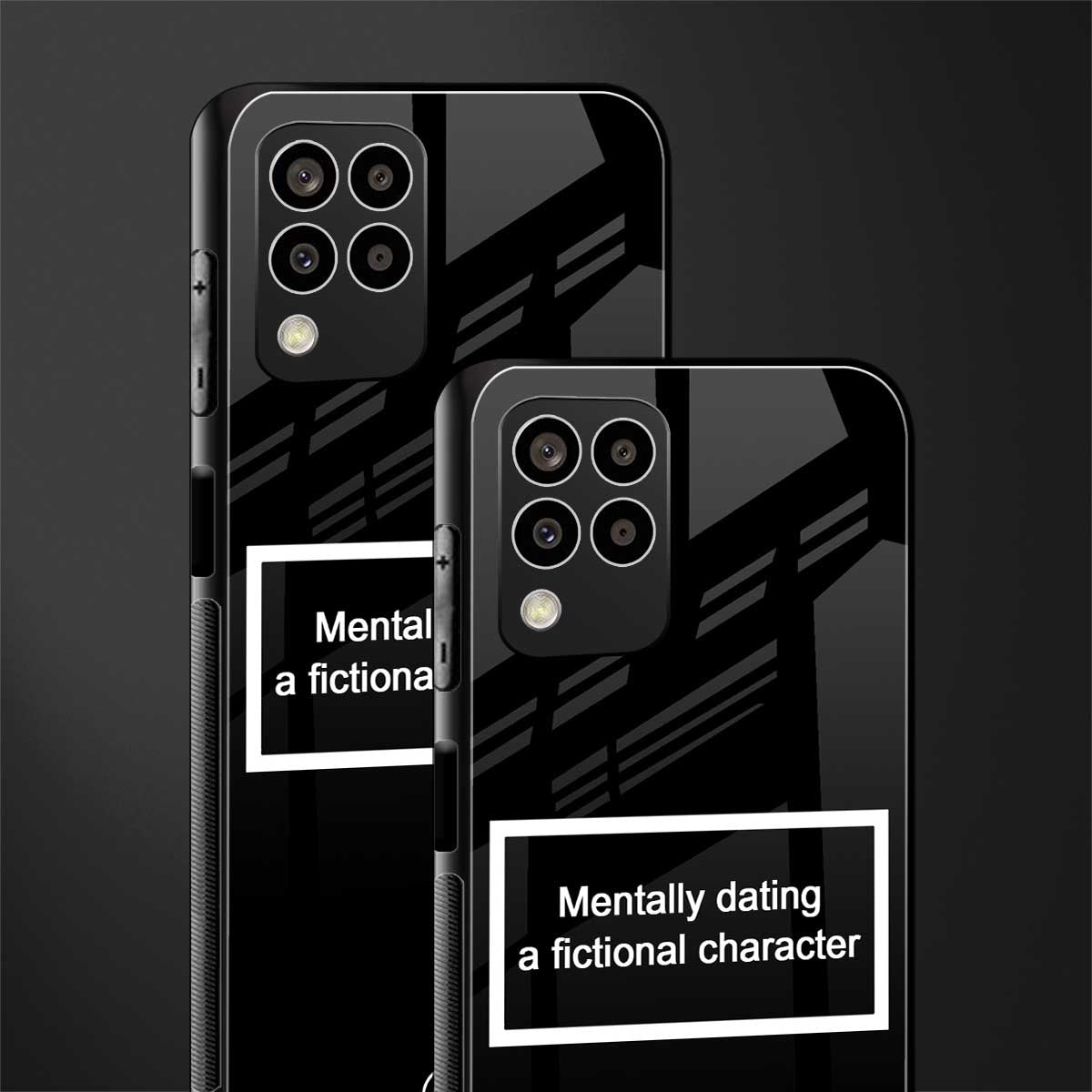 dating a fictional character black back phone cover | glass case for samsung galaxy m33 5g