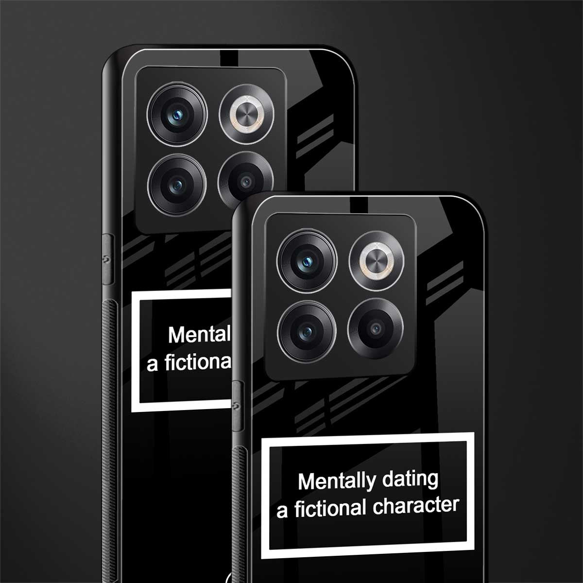 dating a fictional character black back phone cover | glass case for oneplus 10t