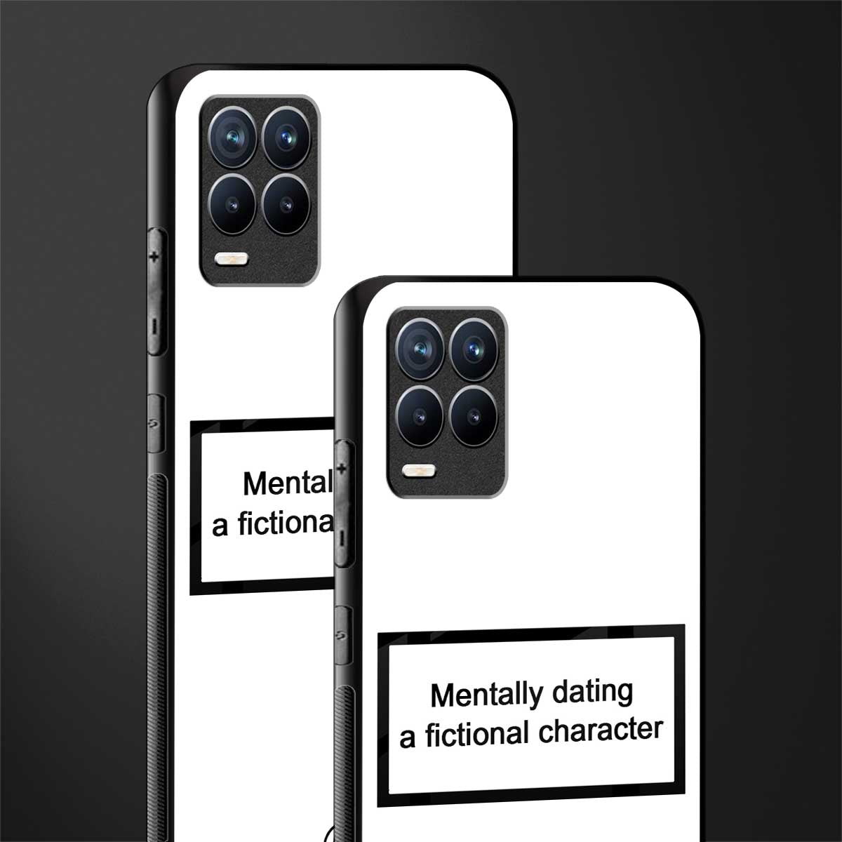 dating a fictional character white glass case for realme 8 4g image-2