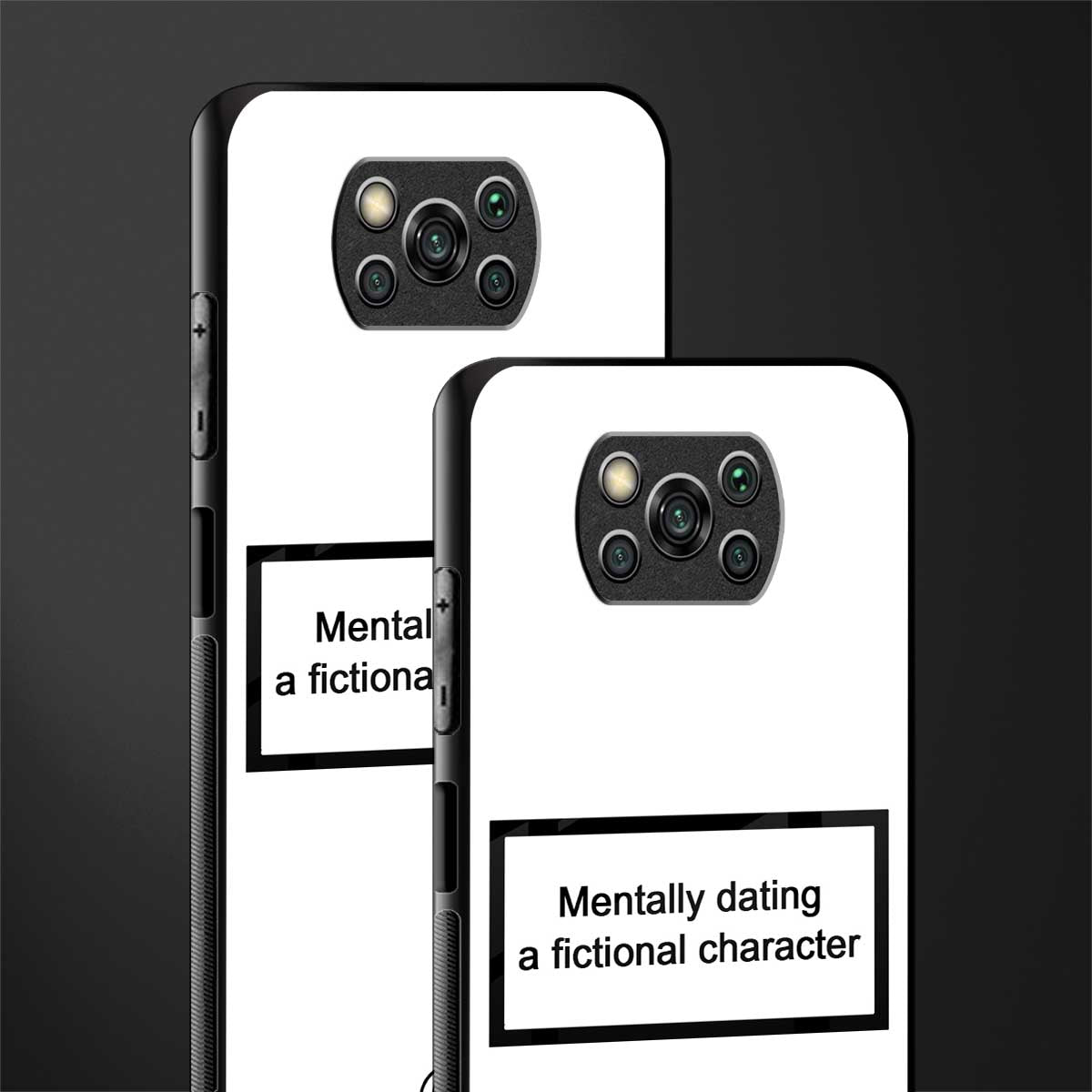 dating a fictional character white glass case for poco x3 image-2