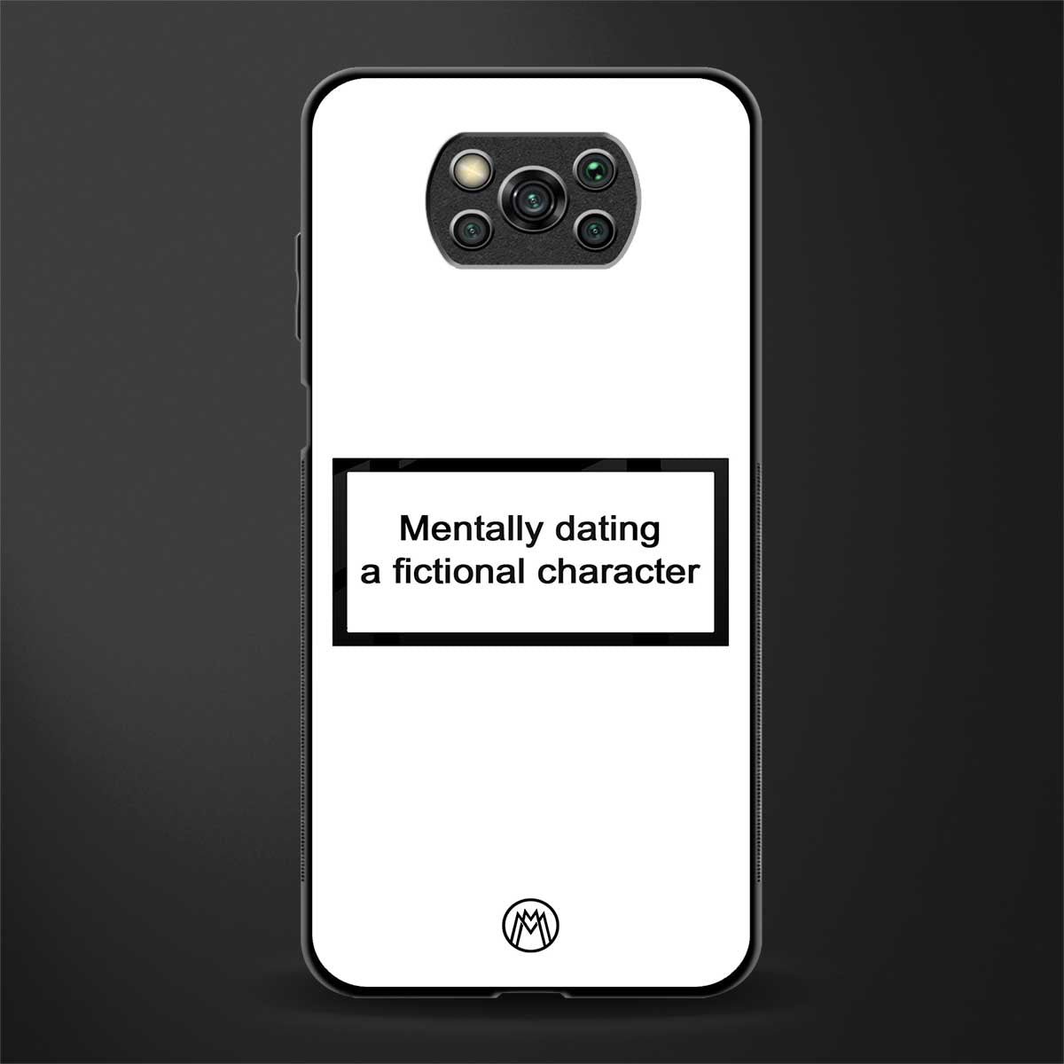 dating a fictional character white glass case for poco x3 image