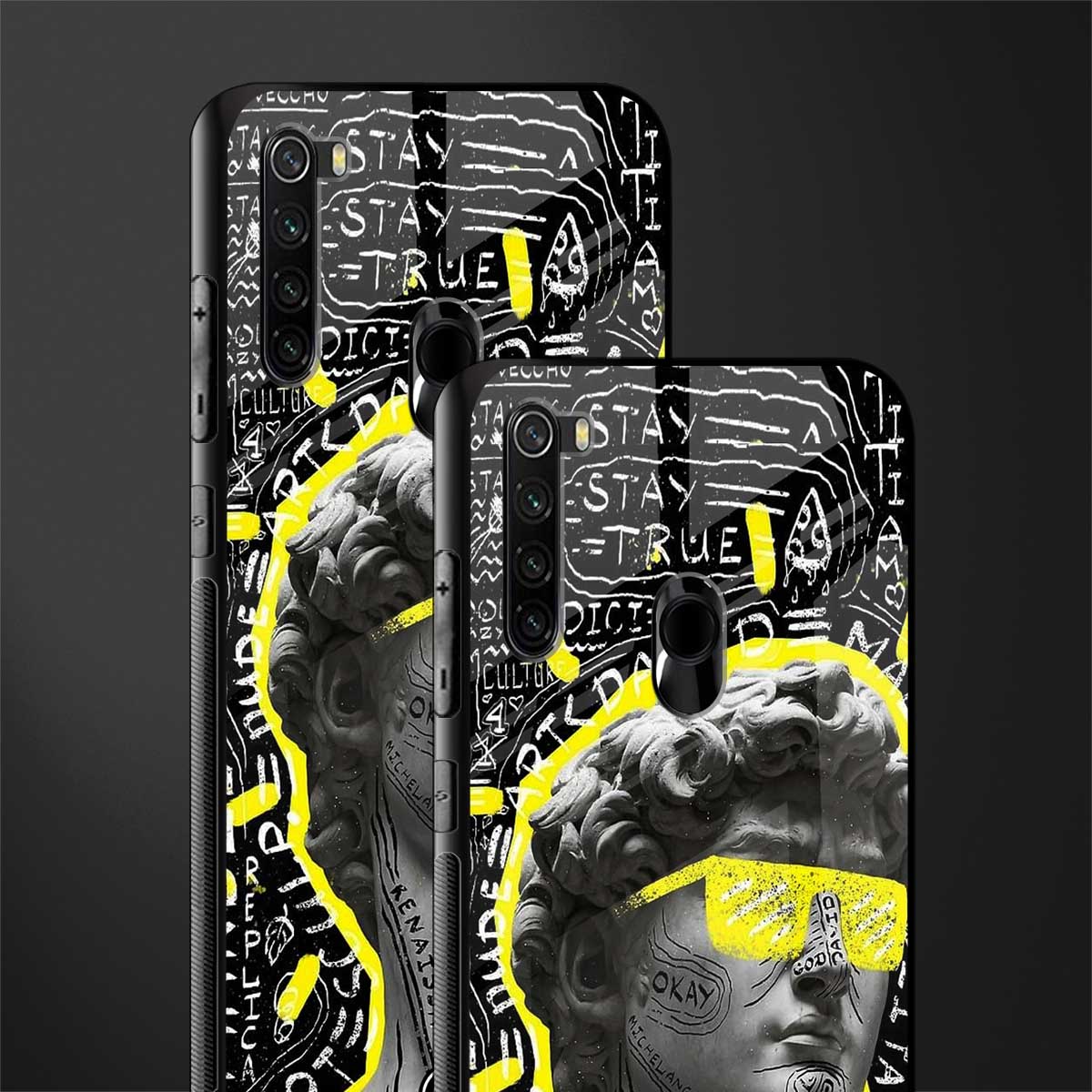 david of michelangelo glass case for redmi note 8 image-2