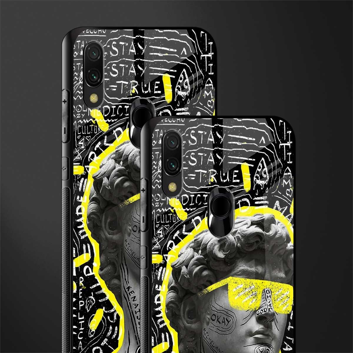 david of michelangelo glass case for redmi y3 image-2