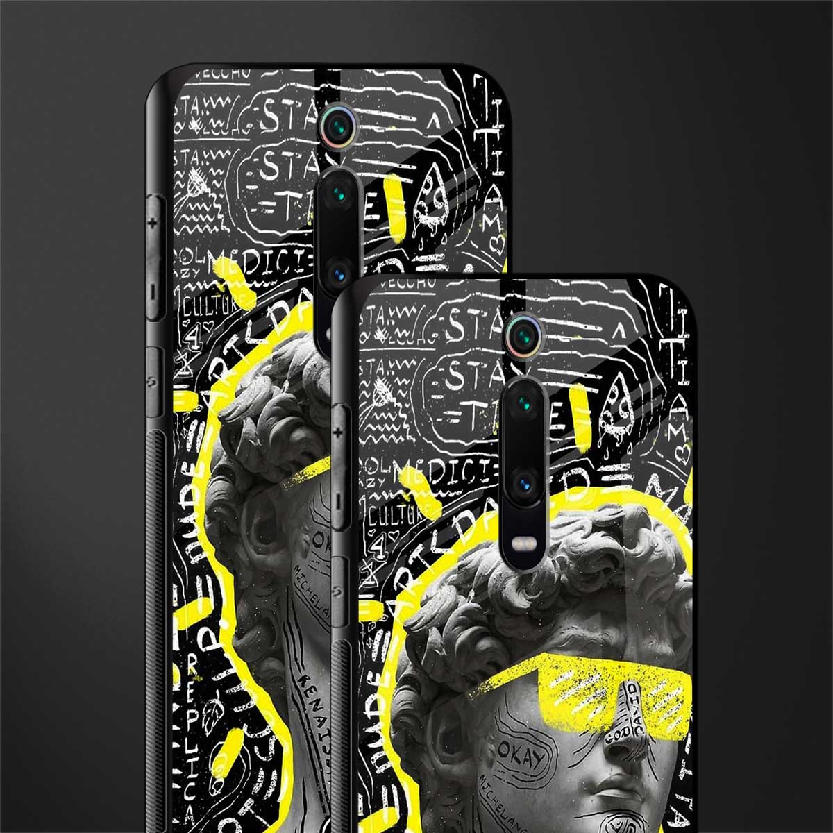 david of michelangelo glass case for redmi k20 image-2