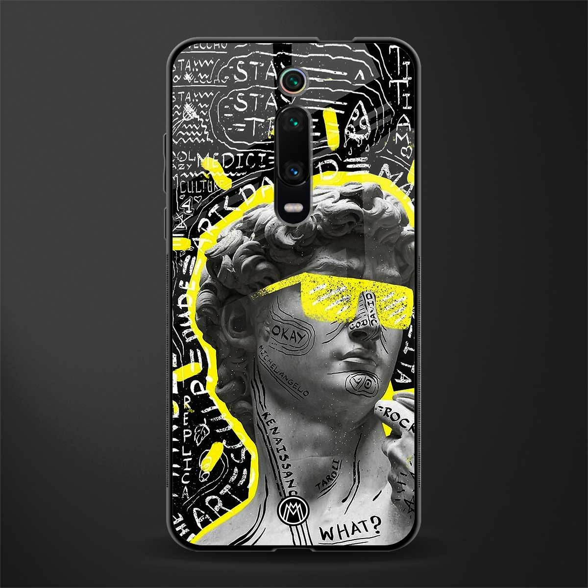 david of michelangelo glass case for redmi k20 image