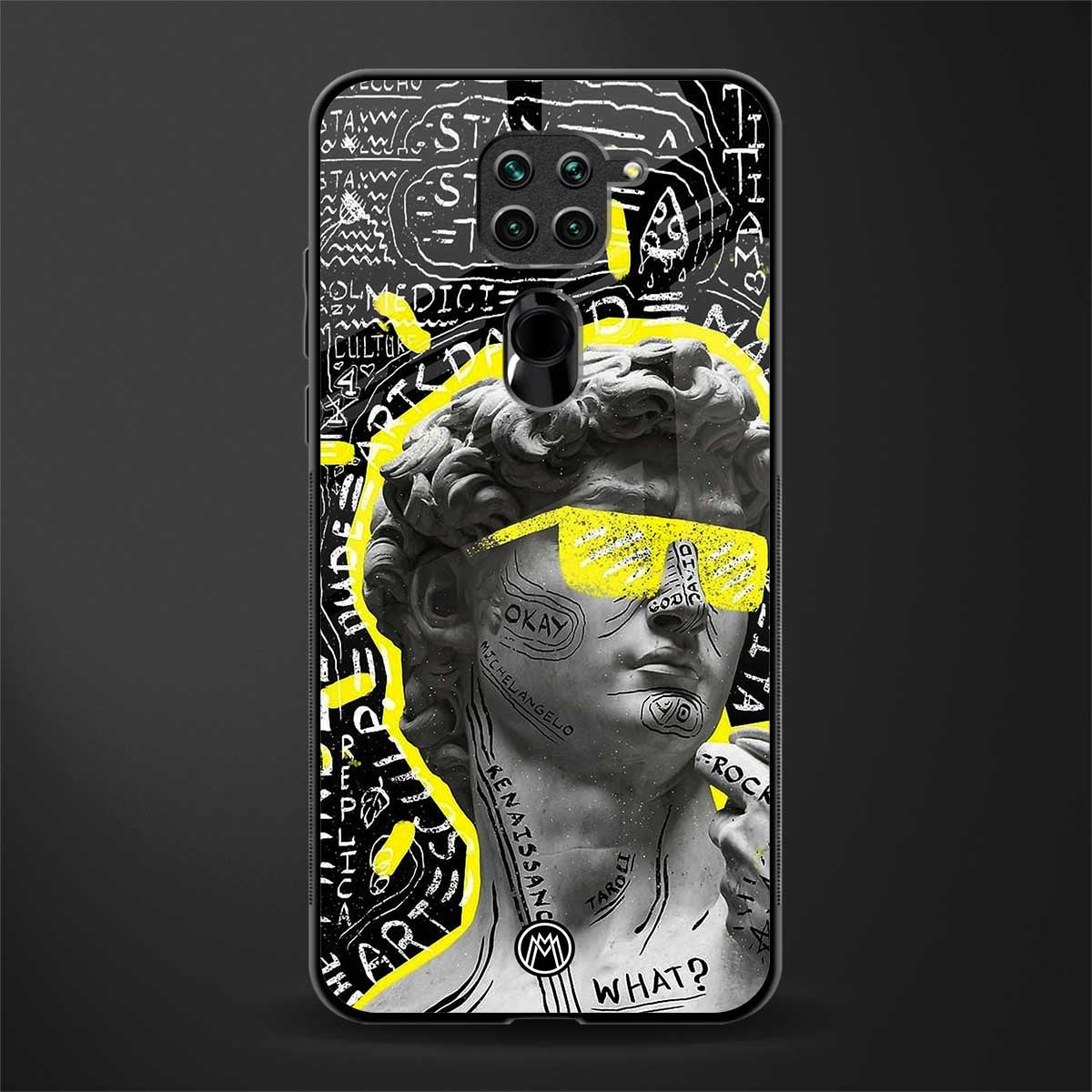 david of michelangelo glass case for redmi note 9 image
